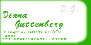 diana guttenberg business card